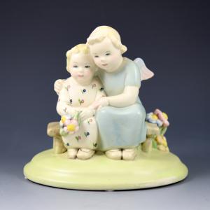 Criança com anjo da guarda